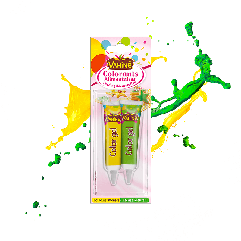 Voedselkleurstoffen in gelvorm