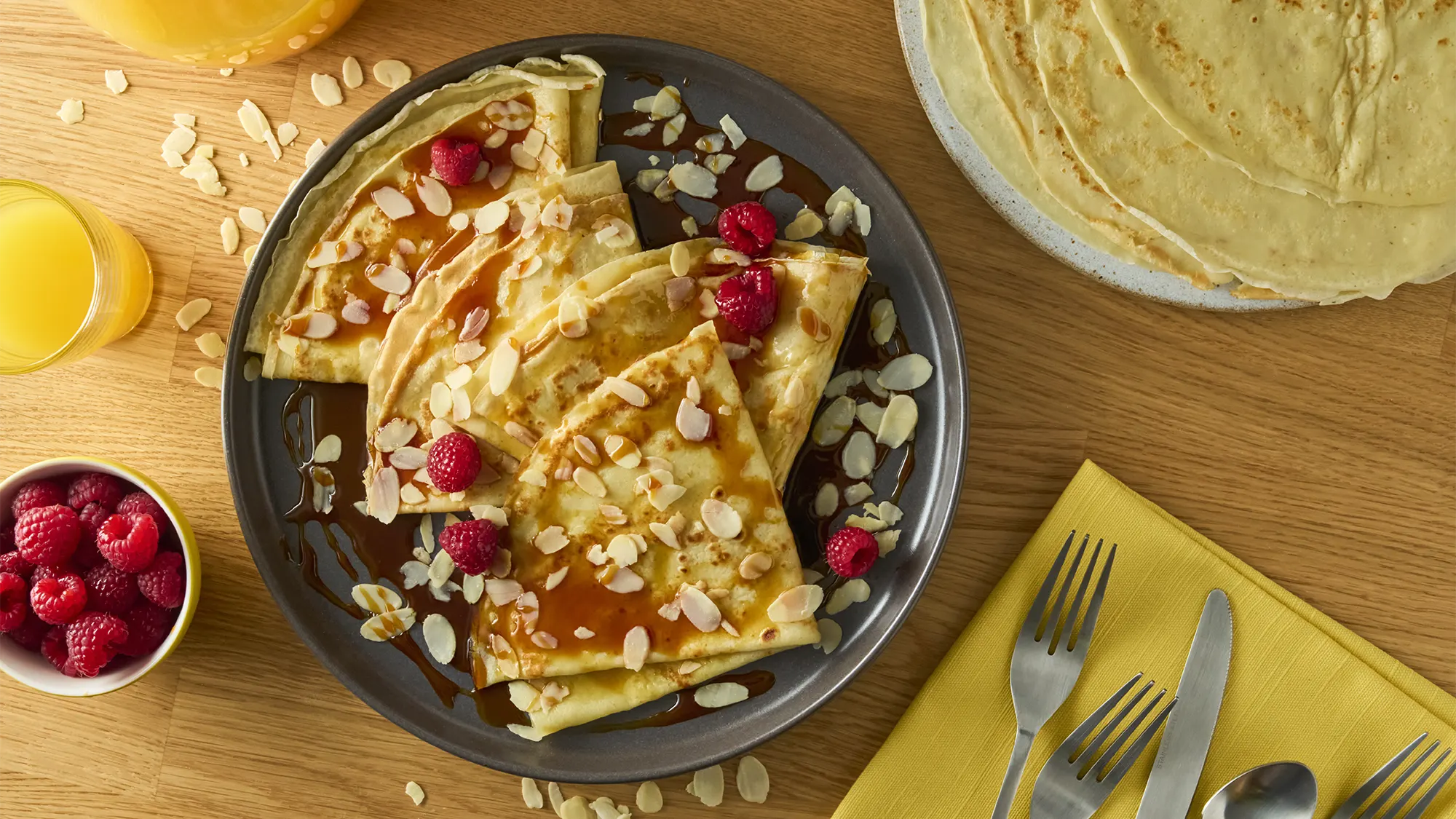 Pannenkoeken met oranjebloesem