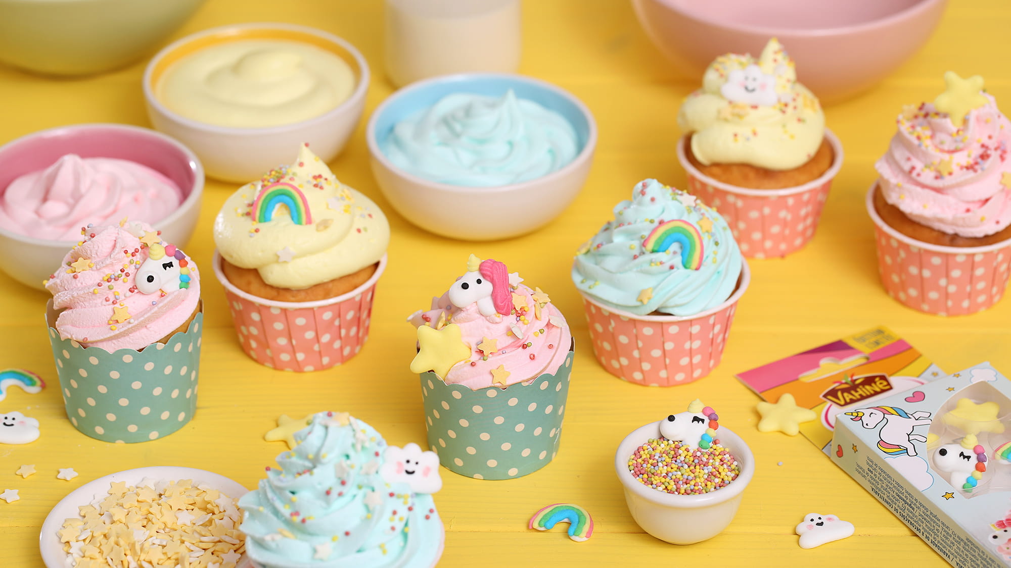 Cupcakes licorne