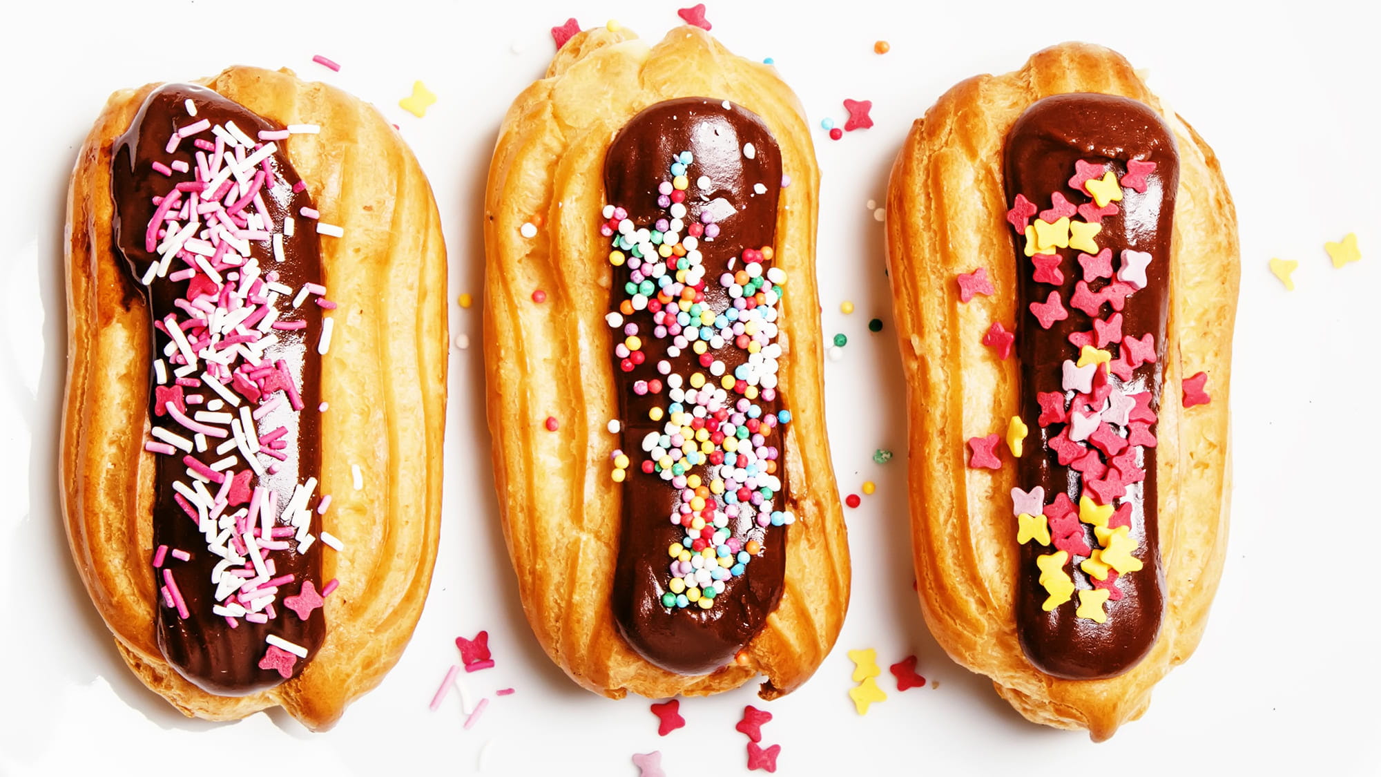 Eclairs met chocolade
