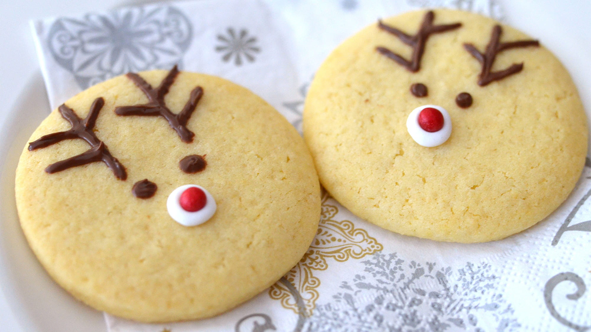 Rendierzandkoekjes voor Kerst