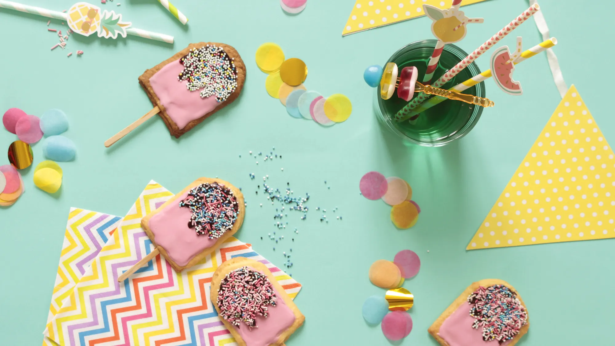 Sucettes sablés glaces