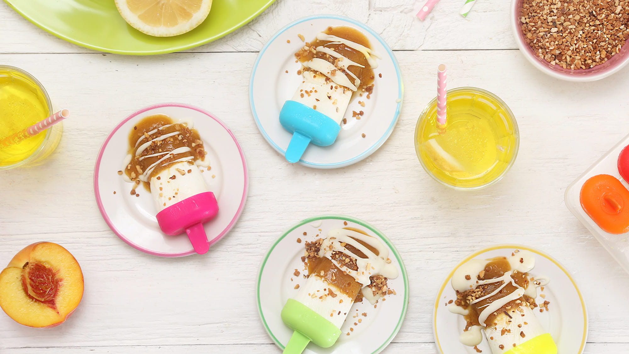 IJslolly's met perzik