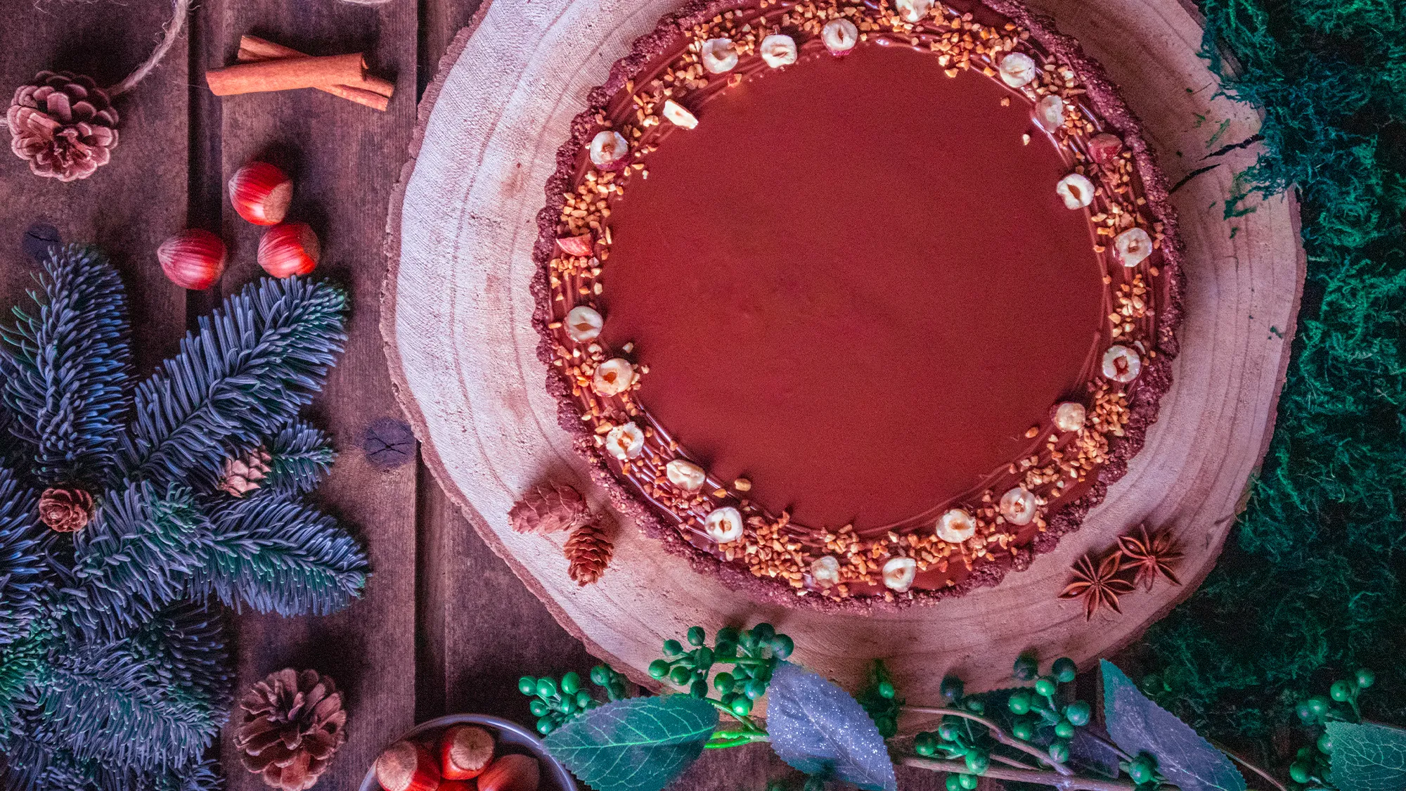 Chocoladetaart met noten